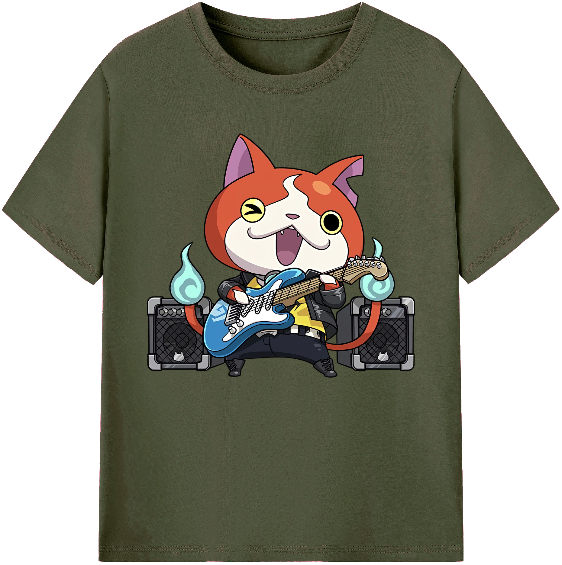 妖怪ウォッチ Yo-kai Watch 綿100％ メンズ半袖Tシャツ｜肌触りやわらか＆通気性